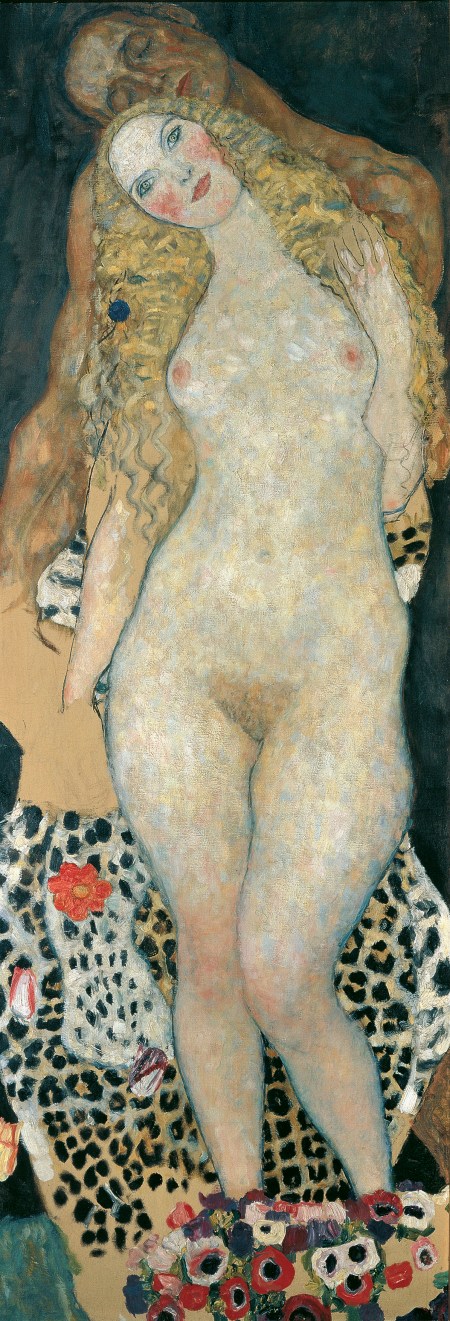 Adam and Eve, Gustav Klimt (Austrian, 1862–1918), 1917-1918, Oil on canvas *Belvedere, Vienna * © Belvedere, Vienna *Courtesy Museum of Fine Arts, Boston