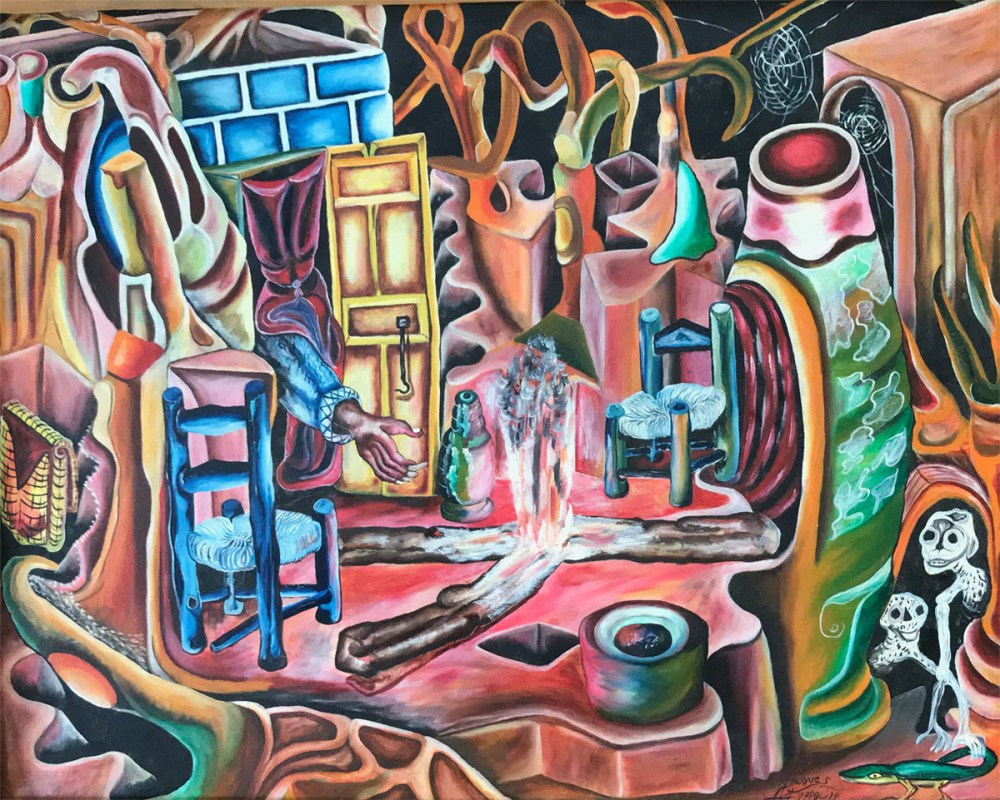 Fig B-1 Haiti Voudo Painting 4x3 in